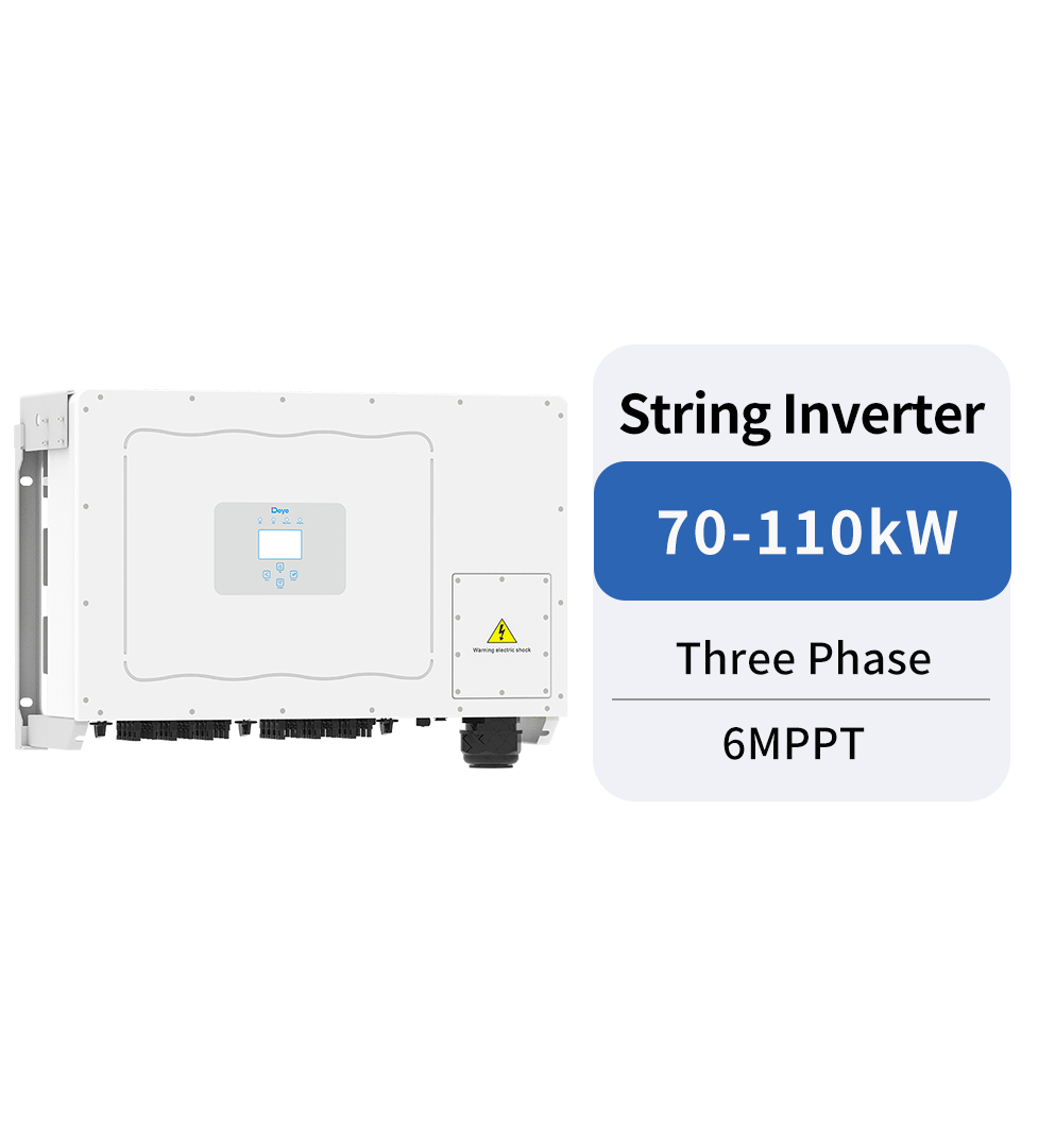 INVERTER DEYE HOÀ LƯỚI 3 PHA, 110 KW, 6 MPPT, ĐÃ BAO GỒM WIFI. MODEL: SUN-110K-G03