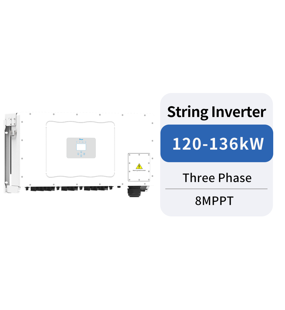 INVERTER DEYE HOÀ LƯỚI 3 PHA, 136 KW, 8 MPPT, ĐÃ BAO GỒM WIFI MÃ: SUN-136K-G01P3-EU-AM8