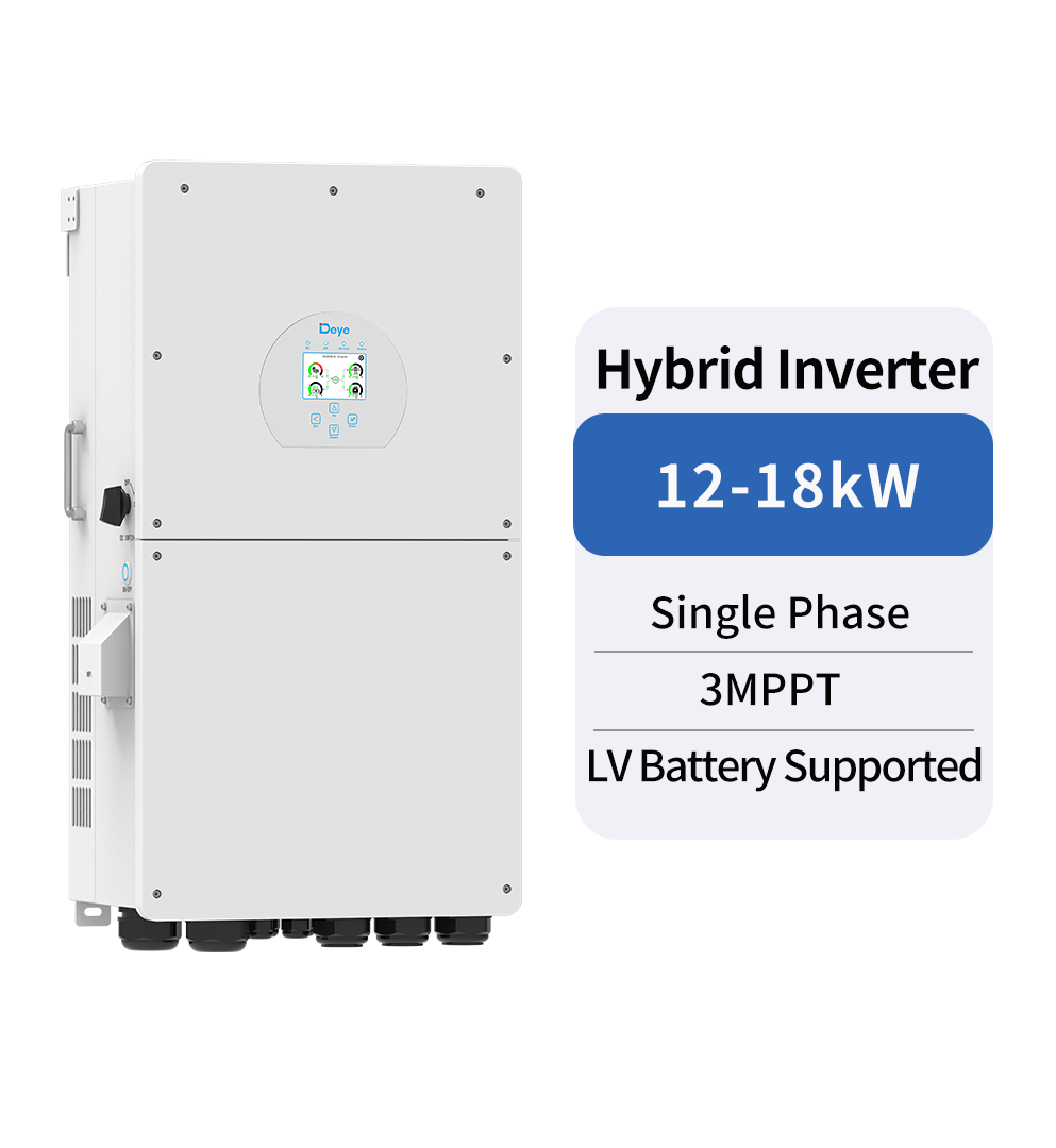 INVERTER HOÀ LƯỚI CÓ LƯU TRỮ DEYE 1 PHA, 16 KW, 3 MPPT. BAO GỒM WIFI VÀ DC SWITCH. MODEL: SUN-16K-SG01LP1-EU-AM3-P