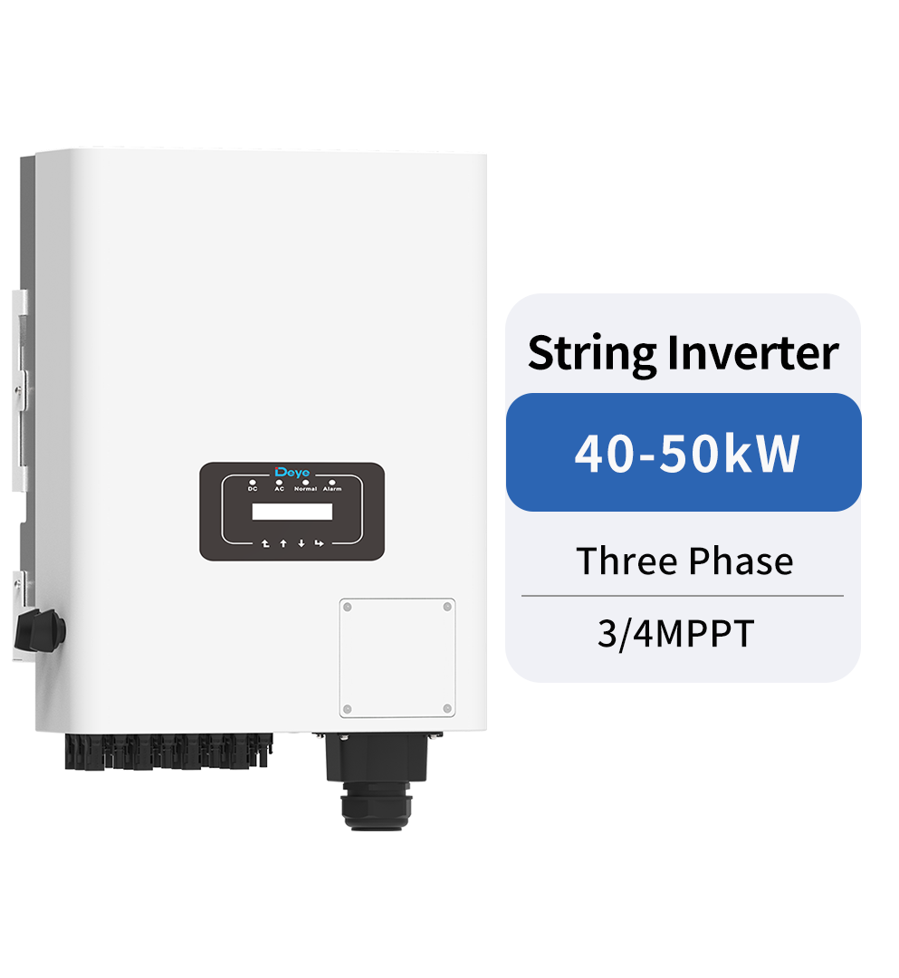 INVERTER DEYE HOÀ LƯỚI 3 PHA, 50 KW, 4 MPPT, ĐÃ BAO GỒM WIFI. MODEL: SUN-50K-G04