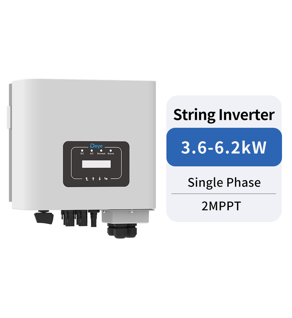 INVERTER DEYE HOÀ LƯỚI 1 PHA, 5 KW, 2 MPPT, ĐÃ BAO GỒM WIFI VÀ CT. MODEL: SUN-5K-G05P1-EU-AM2