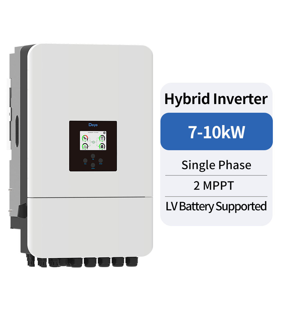 INVERTER HOÀ LƯỚI CÓ LƯU TRỮ DEYE 1 PHA, 5 KW, 2 MPPT. BAO GỒM WIFI VÀ DC SWITCH. MODEL: SUN-5K-SG05LP1-EU-SM2