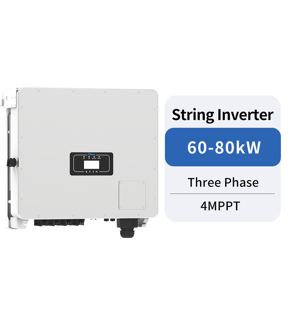Inverter Deye hoà lưới 3 pha, 80 kW, 4 MPPT, đã bao gồm wifi. Mã: SUN-80K-G04P3-EU-AM4